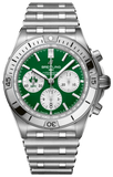 Breitling Chronomat B01 42 Six Nations Ireland Green Dial Silver Steel Strap Watch for Men - AB0134A91L1A1 Authentic Buy Shop Now