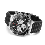 Breitling Super Chronomat B01 44 Black Dial Black Rubber Strap Watch for Men - AB0136251B1S1 Authentic Buy Shop Now