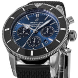 Breitling Superocean Heritage B01 Chronograph 44 Blue Dial Black Mesh Bracelet Watch for Men - AB0162121C1S1 Authentic Buy Shop Now
