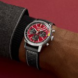 Breitling Top Time B01 Chevrolet Corvette Red Dial Black Leather Strap Watch for Men - AB01761A1K1X1 Authentic Buy Shop Now