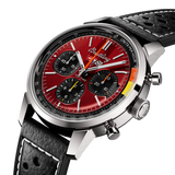 Breitling Top Time B01 Chevrolet Corvette Red Dial Black Leather Strap Watch for Men - AB01761A1K1X1 Authentic Buy Shop Now