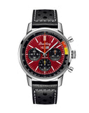 Breitling Top Time B01 Chevrolet Corvette Red Dial Black Leather Strap Watch for Men - AB01761A1K1X1 Authentic Buy Shop Now