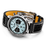 Breitling Top Time B01 Triumph Blue Dial Black Leather Strap Watch for Men - AB01764A1C1X1 Authentic Buy Shop Now