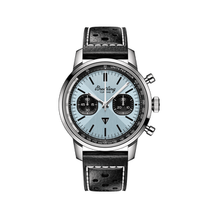 Breitling Top Time B01 Triumph Blue Dial Black Leather Strap Watch for Men - AB01764A1C1X1 Authentic Buy Shop Now