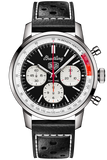 Breitling Top Time B01 Deus Black Dial Black Leather Strap Watch for Men - AB01765A1B1X1 Authentic Buy Shop Now
