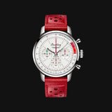 Breitling Top Time B01 Ford Thunderbird White Dial Red Leather Strap Watch for Men - AB01766A1A1X1 Authentic Buy Shop Now