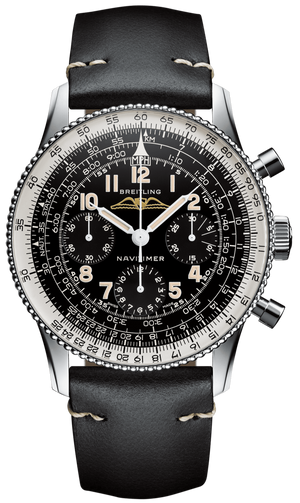 Breitling Navitimer Ref. 806 1959 Re-Edition Black Dial Brown Leather Strap Watch for Men - AB0910371B1X1 Authentic Buy Shop Now
