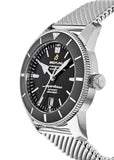 Breitling Superocean Heritage B20 Automatic 46 Black Dial Silver Mesh Bracelet Watch for Men - AB2020121B1A1 Authentic Buy Shop Now