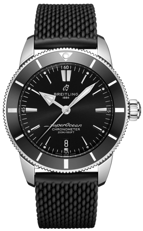 Breitling Superocean Heritage B20 Automatic 44 Black Dial Black Mesh Bracelet Watch for Men - AB2030121B1S1 Authentic Buy Shop Now