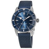 Breitling Superocean Heritage II B20 44mm Blue Dial Blue Rubber Strap Mens Watch - AB2030161C1S1 Authentic Buy Shop Now