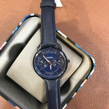 Fossil Tailor Blue Dial Blue Leather Strap Watch for Women - ES4092 Authentic Buy Shop Now