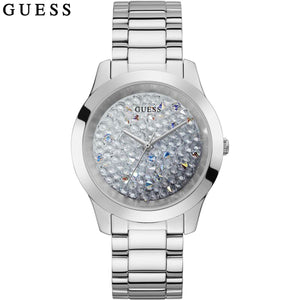 Guess Crush Silver Dial Silver Steel Strap Watch For Women - GW0020L1 Authentic Buy Shop Now