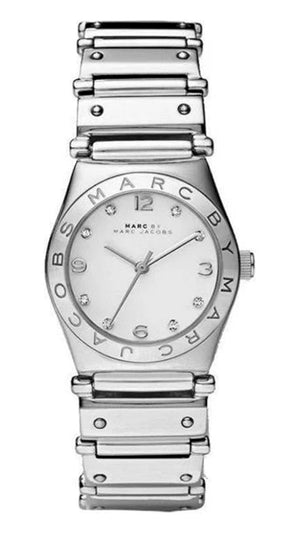 Marc Jacobs White Dial Silver Steel Strap Watch for Women - MBM3052 Authentic Buy Shop Now