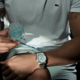 Maurice Lacroix Aikon Automatic Sky Blue Dial Silver Steel Strap Watch For Men - AI6008-SS00F-431-C Authentic Buy Shop Now