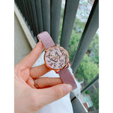 Guess Mariposa Pink Dial Pink Leather Strap Watch for Women - GW0008L2 Authentic Buy Shop Now