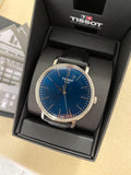 Tissot Everytime Gent Blue Dial Black Leather Strap Watch for Men - T143.410.16.041.00 Authentic Buy Shop Now