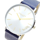 Coach Perry White Dial Blue Leather Strap Watch for Women - 14503156 Authentic Buy Shop Now