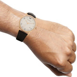 Emporio Armani Beta Chronograph White Dial Brown Leather Strap Watch For Men - AR1915 Authentic Buy Shop Now