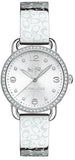 Coach Delancey White Dial Silver Steel Strap Watch for Women - 14502353 Authentic Buy Shop Now