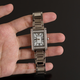 Emporio Armani Empire Mother of Pearl Dial Silver Steel Strap Watch For Women - AR11625 Authentic Buy Shop Now