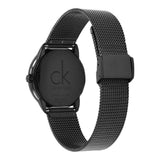 Calvin Klein Minimal Black Dial Black Mesh Bracelet Watch for Women - K3M22421 Authentic Buy Shop Now