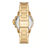 Michael Kors Everest Chronograph White Dial Gold Steel Strap Watch For Women - MK7212 Authentic Buy Shop Now