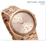 Michael Kors Garner Quartz Rose Gold Dial Rose Gold Steel Strap Watch For Women - MK6409 Authentic Buy Shop Now