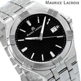 Maurice Lacroix Aikon Venturer Black Dial Silver Steel Strap Watch for Men - AI1008-SS002-331-1 Authentic Buy Shop Now