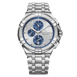 Maurice Lacroix Aikon Chronograph Silver Dial Silver Steel Strap Watch for Men - AI1018-SS002-131-1 Authentic Buy Shop Now