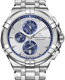 Maurice Lacroix Aikon Chronograph Silver Dial Silver Steel Strap Watch for Men - AI1018-SS002-131-1 Authentic Buy Shop Now
