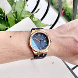 Maurice Lacroix Aikon Date Limited Edition Blue Dial Blue Leather Strap Watch For Men - AI1028-BRZ01-420-1 Authentic Buy Shop Now