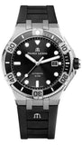 Maurice Lacroix Aikon Venturer Black Dial Black Rubber Strap Watch for Men - AI6058-SS001-330-1 Authentic Buy Shop Now
