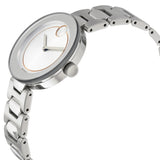 Movado Bold Silver Dial Silver Steel Strap Watch For Women - 3600381 Authentic Buy Shop Now