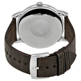 Emporio Armani Luigi Quartz Gray Dial Brown Leather Strap Watch For Men - AR1996 Authentic Buy Shop Now