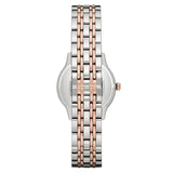 Emporio Armani Gianni T Bar Mother of Pearl Dial Two Tone Steel Strap Watch For Women - AR2508 Authentic Buy Shop Now