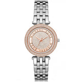 Michael Kors Darci Rose Gold Dial Silver Steel Strap Watch for Women - MK3446 Authentic Buy Shop Now