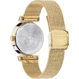 Versace Meander Greca White Dial Gold Mesh Bracelet Watch for Women - VELW00820 Authentic Buy Shop Now