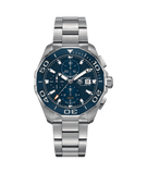 Tag Heuer Aquaracer Calibre 16 43mm Blue Dial Silver Steel Strap Watch for Men - CAY211B.BA0927 Authentic Buy Shop Now