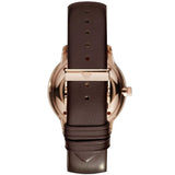 Emporio Armani Classic Brown Dial Brown Leather Strap Watch For Men - AR0383 Authentic Buy Shop Now