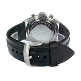 Emporio Armani Sportivo Chronograph Black Dial Black Rubber Strap Watch For Men - AR0527 Authentic Buy Shop Now