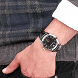Emporio Armani Valente Black Dial Black Leather Strap Watch For Men - AR0643 Authentic Buy Shop Now