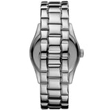 Emporio Armani Valente Black Dial Silver Steel Strap Watch For Men - AR0680 Authentic Buy Shop Now