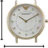 Emporio Armani Dress Analog Mother of Pearl Dial Gold Steel Strap Watch For Women - AR11007 Authentic Buy Shop Now