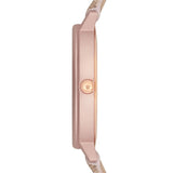 Emporio Armani Kappa Quartz Rose Gold Dial Pink Leather Strap Watch For Women - AR11010 Authentic Buy Shop Now