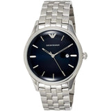Emporio Armani Lambda Blue Dial Silver Steel Strap Watch for Men - AR11019 Authentic Buy Shop Now