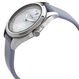 Emporio Armani Valeria Mother of Pearl Dial Blue Leather Strap Watch for Women - AR11032 Authentic Buy Shop Now