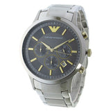 Emporio Armani Quartz Grey Dial Silver Steel Strap Watch For Men - AR11047 Authentic Buy Shop Now