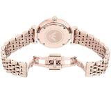 Emporio Armani T-Bar Gianni Rose Gold Dial Rose Gold Steel Strap Watch For Women - AR11059 Authentic Buy Shop Now
