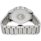 Emporio Armani Valente Chronograph Silver Dial Silver Steel Strap Watch For Men - AR11081 Authentic Buy Shop Now