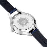 Emporio Armani Aurora Quartz Mother Of Pearl White Dial Blue Leather Strap Watch For Women - AR11090 Authentic Buy Shop Now